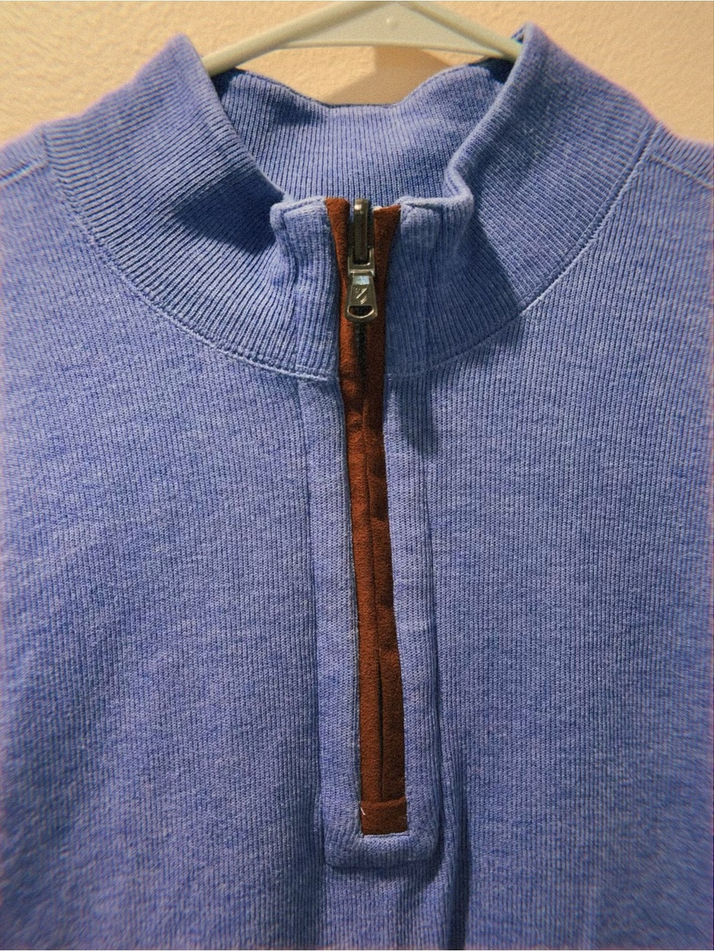 Cremiux men’s blue sweater quarter zip